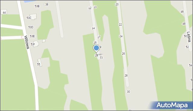 Cegłów, Akacjowa, 18, mapa Cegłów