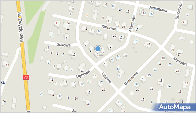 Chmielnik, Akacjowa, 1, mapa Chmielnik