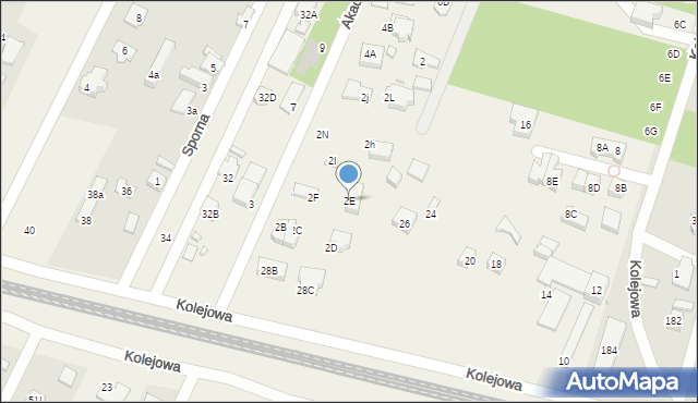 Chotomów, Akacjowa, 2E, mapa Chotomów