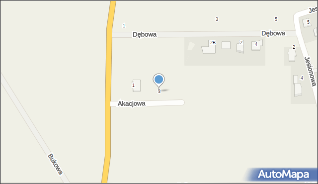 Chrzanówek, Akacjowa, 3, mapa Chrzanówek