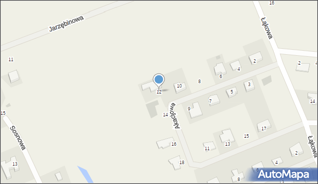 Chwalęcice, Akacjowa, 12, mapa Chwalęcice