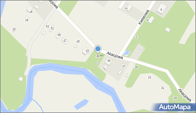 Czarnówka, Akacjowa, 41, mapa Czarnówka