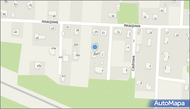 Czosnówka, Akacjowa, 35A, mapa Czosnówka