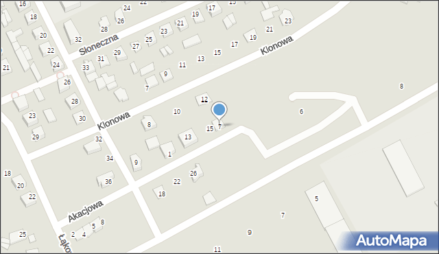 Czyżew, Akacjowa, 7, mapa Czyżew