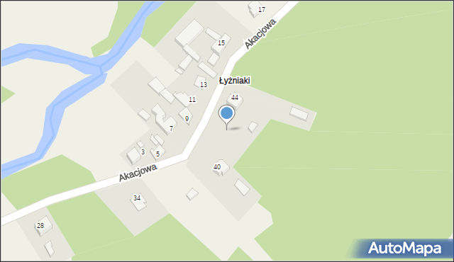 Danków, Akacjowa, 42, mapa Danków
