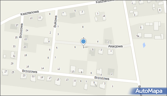 Dobrcz, Akacjowa, 7, mapa Dobrcz