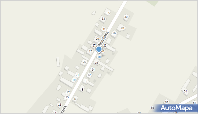 Dziembowo, Akacjowa, 18, mapa Dziembowo