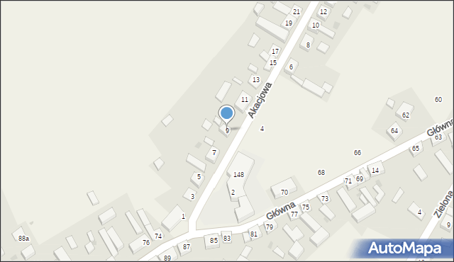 Dziembowo, Akacjowa, 9, mapa Dziembowo