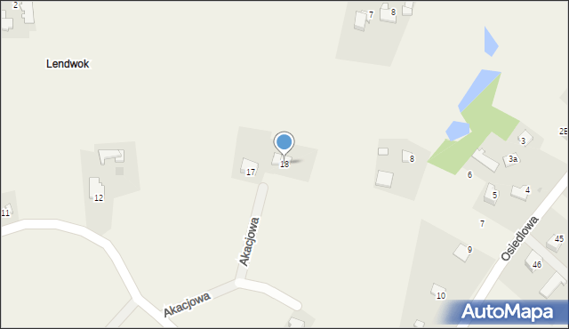 Frydrychowice, Akacjowa, 18, mapa Frydrychowice