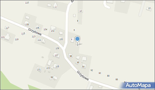 Gdów, Akacjowa, 2, mapa Gdów