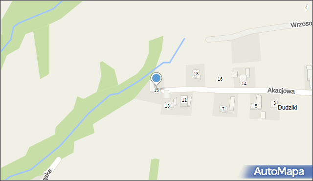 Gilowice, Akacjowa, 15, mapa Gilowice