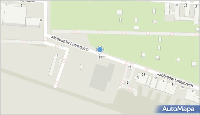 Gliwice, Akrobatów Lotniczych, 18, mapa Gliwic