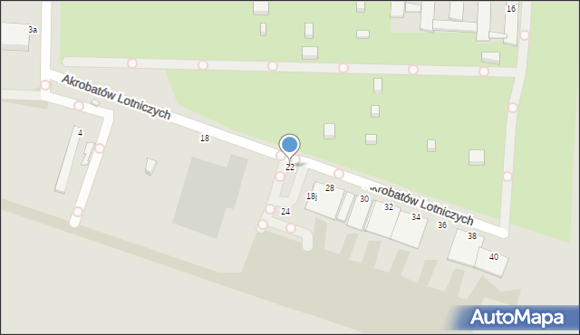 Gliwice, Akrobatów Lotniczych, 22, mapa Gliwic