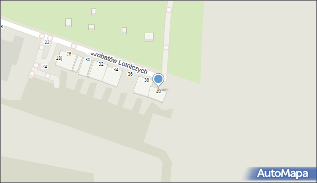 Gliwice, Akrobatów Lotniczych, 40, mapa Gliwic