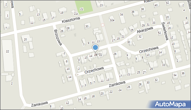 Gołańcz, Akacjowa, 18, mapa Gołańcz