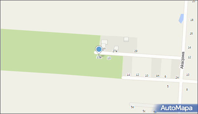 Gołębiewo Wielkie, Akacjowa, 13a, mapa Gołębiewo Wielkie