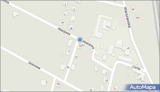 Grodków, Akacjowa, 1A, mapa Grodków