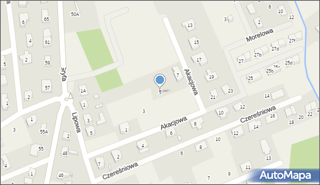 Grzędzice, Akacjowa, 5, mapa Grzędzice