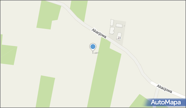 Hucina, Akacjowa, 12, mapa Hucina