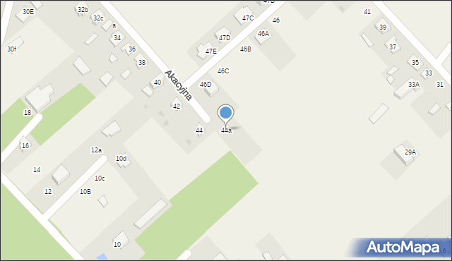 Iłowo-Osada, Akacyjna, 44a, mapa Iłowo-Osada