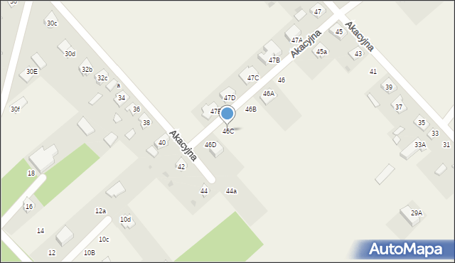 Iłowo-Osada, Akacyjna, 46C, mapa Iłowo-Osada