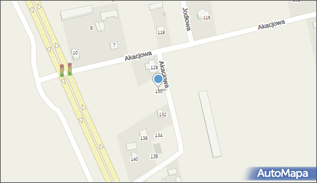 Jakubowice Konińskie, Akacjowa, 130, mapa Jakubowice Konińskie