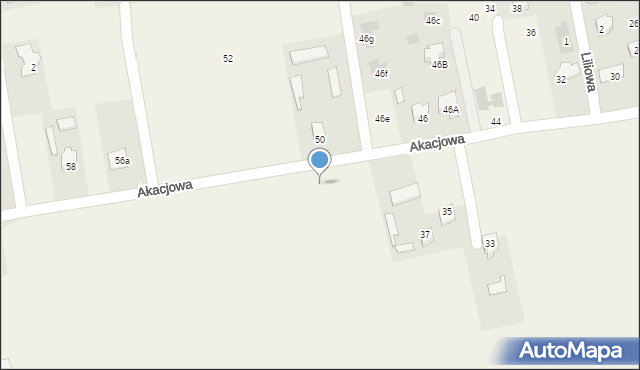 Jakubowice Konińskie, Akacjowa, 41, mapa Jakubowice Konińskie