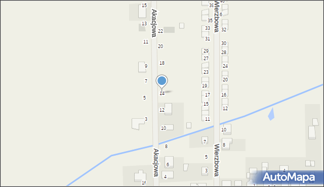 Janków Przygodzki, Akacjowa, 14, mapa Janków Przygodzki