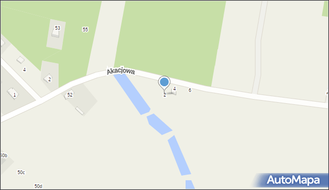 Jasionka, Akacjowa, 2, mapa Jasionka