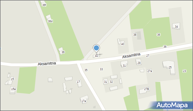 Kalonka, Aksamitna, 42, mapa Kalonka
