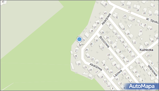 Kędzierzyn-Koźle, Akacjowa, 29, mapa Kędzierzyna-Koźle