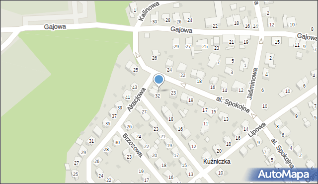 Kędzierzyn-Koźle, Akacjowa, 34, mapa Kędzierzyna-Koźle