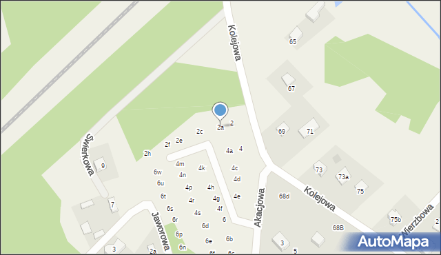 Klepacze, Akacjowa, 2a, mapa Klepacze