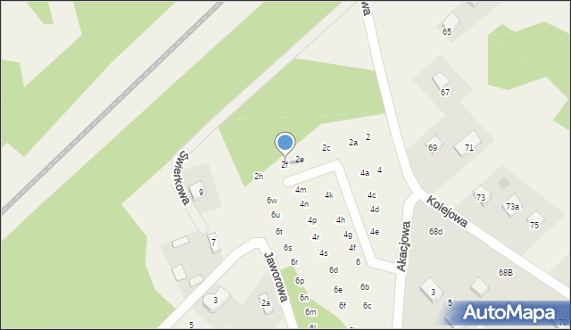 Klepacze, Akacjowa, 2f, mapa Klepacze