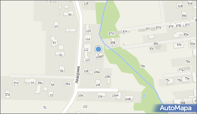 Koczargi Stare, Akacjowa, 110A, mapa Koczargi Stare