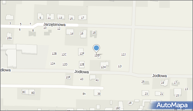 Koczargi Stare, Akacjowa, 12G, mapa Koczargi Stare