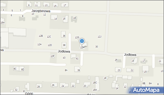 Koczargi Stare, Akacjowa, 12H, mapa Koczargi Stare