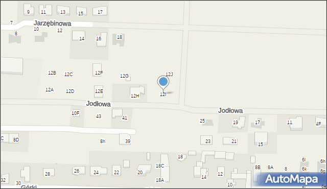 Koczargi Stare, Akacjowa, 12I, mapa Koczargi Stare