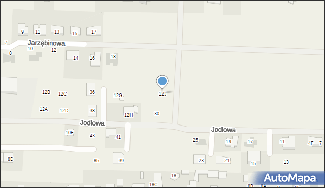 Koczargi Stare, Akacjowa, 12J, mapa Koczargi Stare