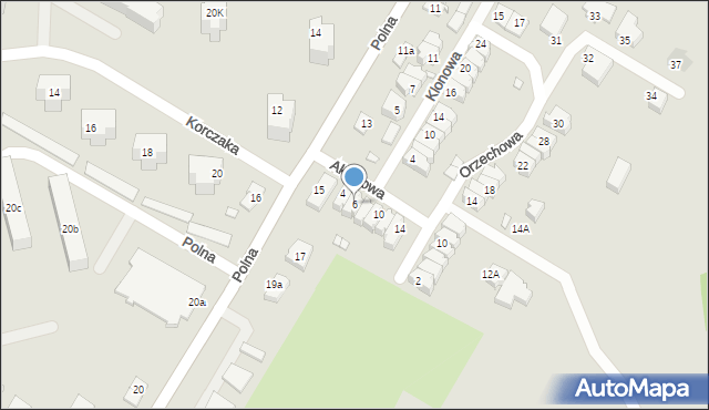 Kwidzyn, Akacjowa, 6, mapa Kwidzyn