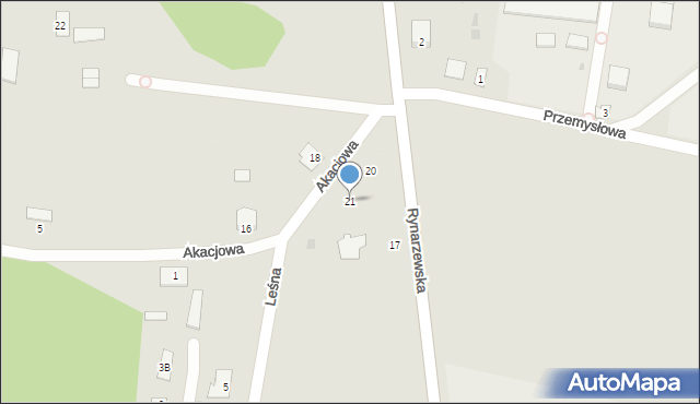 Łabiszyn, Akacjowa, 21, mapa Łabiszyn