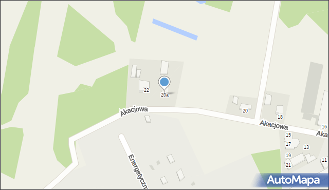 Lipniki, Akacjowa, 20a, mapa Lipniki