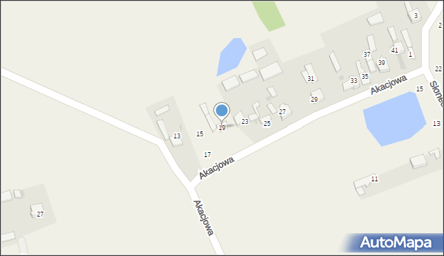 Łochynia, Akacjowa, 19, mapa Łochynia