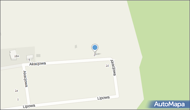 Lubkowo, Akacjowa, 17, mapa Lubkowo