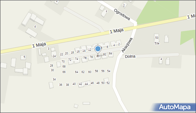Marianka, Akacjowa, 80, mapa Marianka