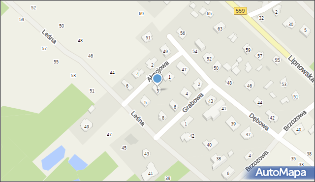 Maszewo Duże, Akacjowa, 3, mapa Maszewo Duże