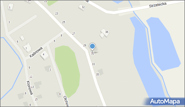 Międzychód, Akacjowa, 31, mapa Międzychód