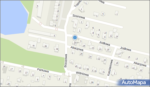 Mirków, Akacjowa, 27, mapa Mirków