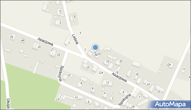 Mojęcice, Akacjowa, 24, mapa Mojęcice
