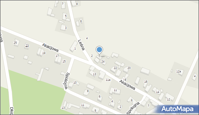 Mojęcice, Akacjowa, 26, mapa Mojęcice